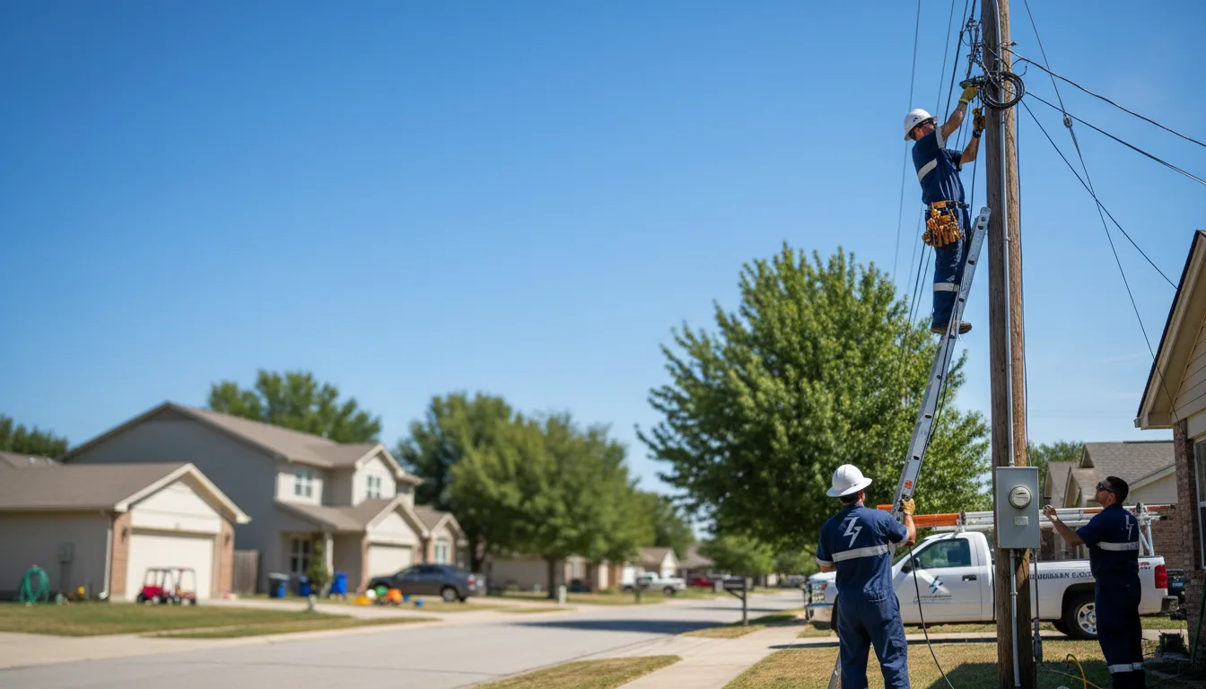 Residential electrician providing installation services in Powhatan, AR